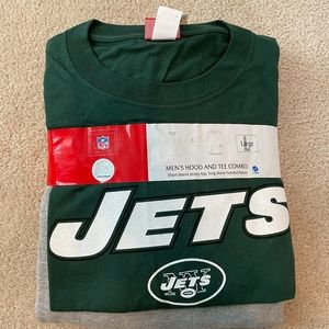 Men's Hood and Tee Combo New York Jets Hoodie